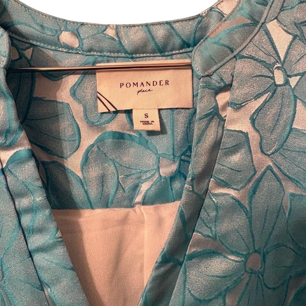 Tuckernuck Pomander Place Blue Daisy Jacquard Kenzo Ruffle Tiered Dress S - Picture 9 of 11